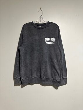 Death Row Records Black Crewneck Sweatshirt - Men's Graphic Pullover